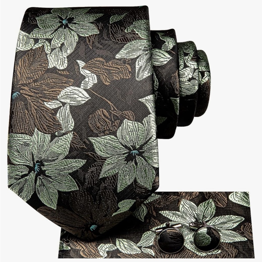 Men’s Tie, pocket square & cuff links set